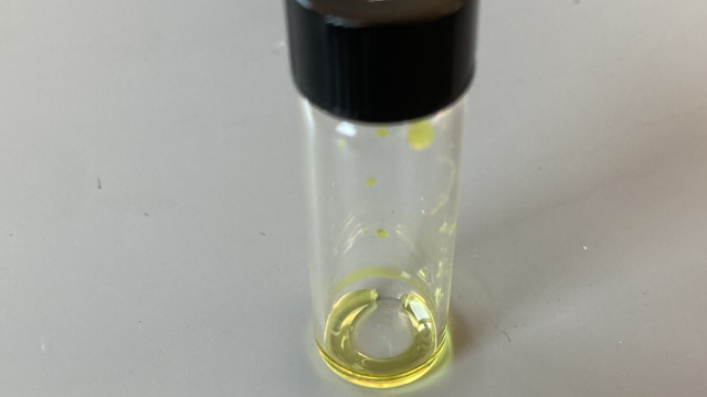 Vial of the monomer, phenylglyoxal