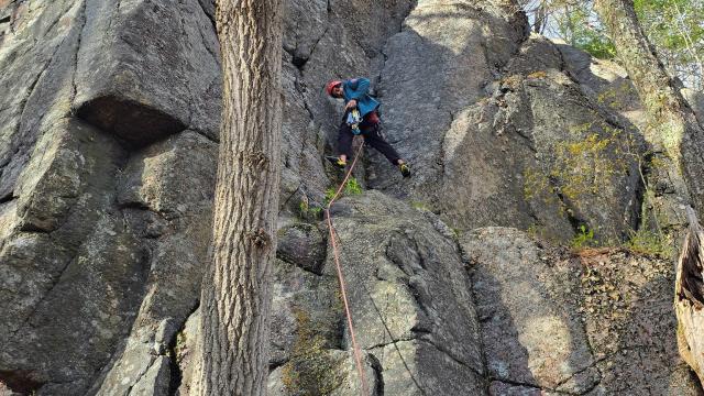 Krish's First Traditional Climb