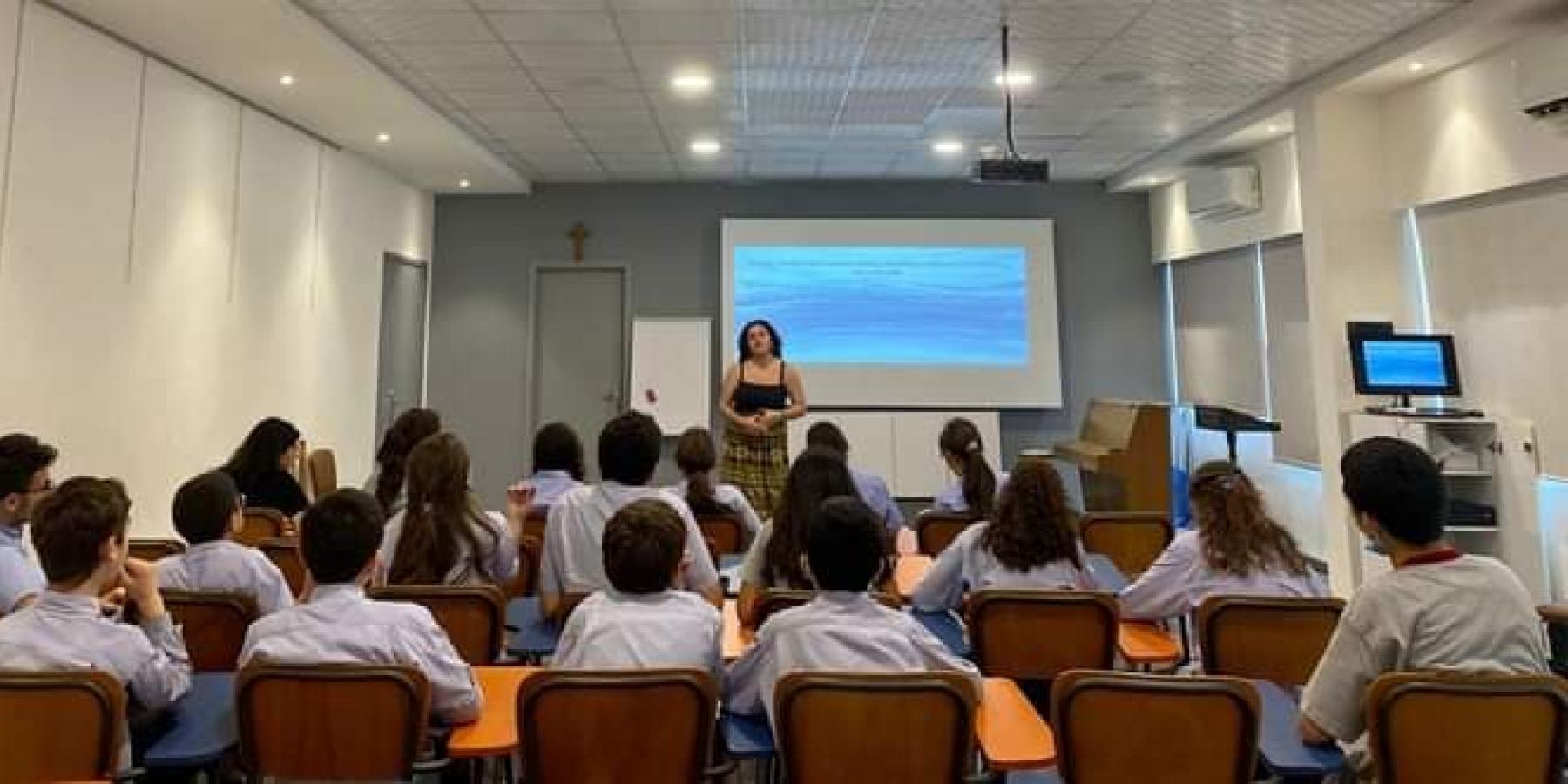 Karni in one of the workshops where students analyzed the meaning of the word &amp;quot;productive&amp;quot;.