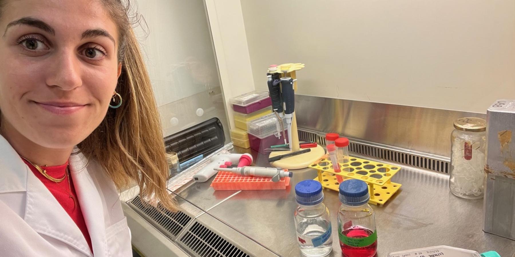 Cover photo of one day in the lab