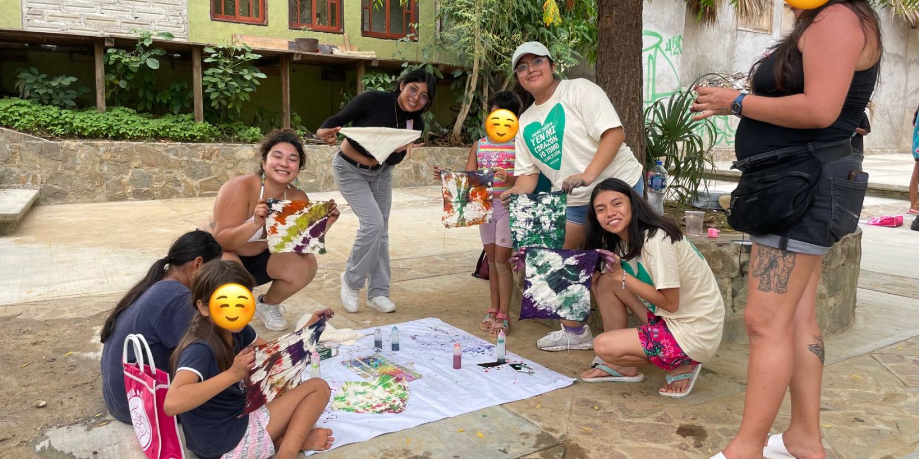 Tie Dye workshop led by Fernanda