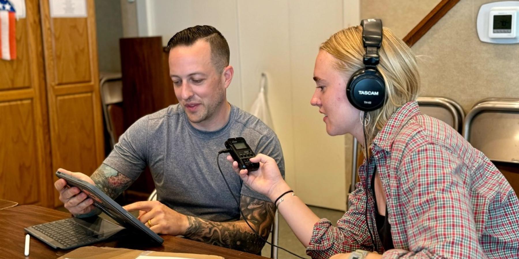 Skylar interviews a digital artist in Glens Falls for NCPR&#039;s North Country At Work project