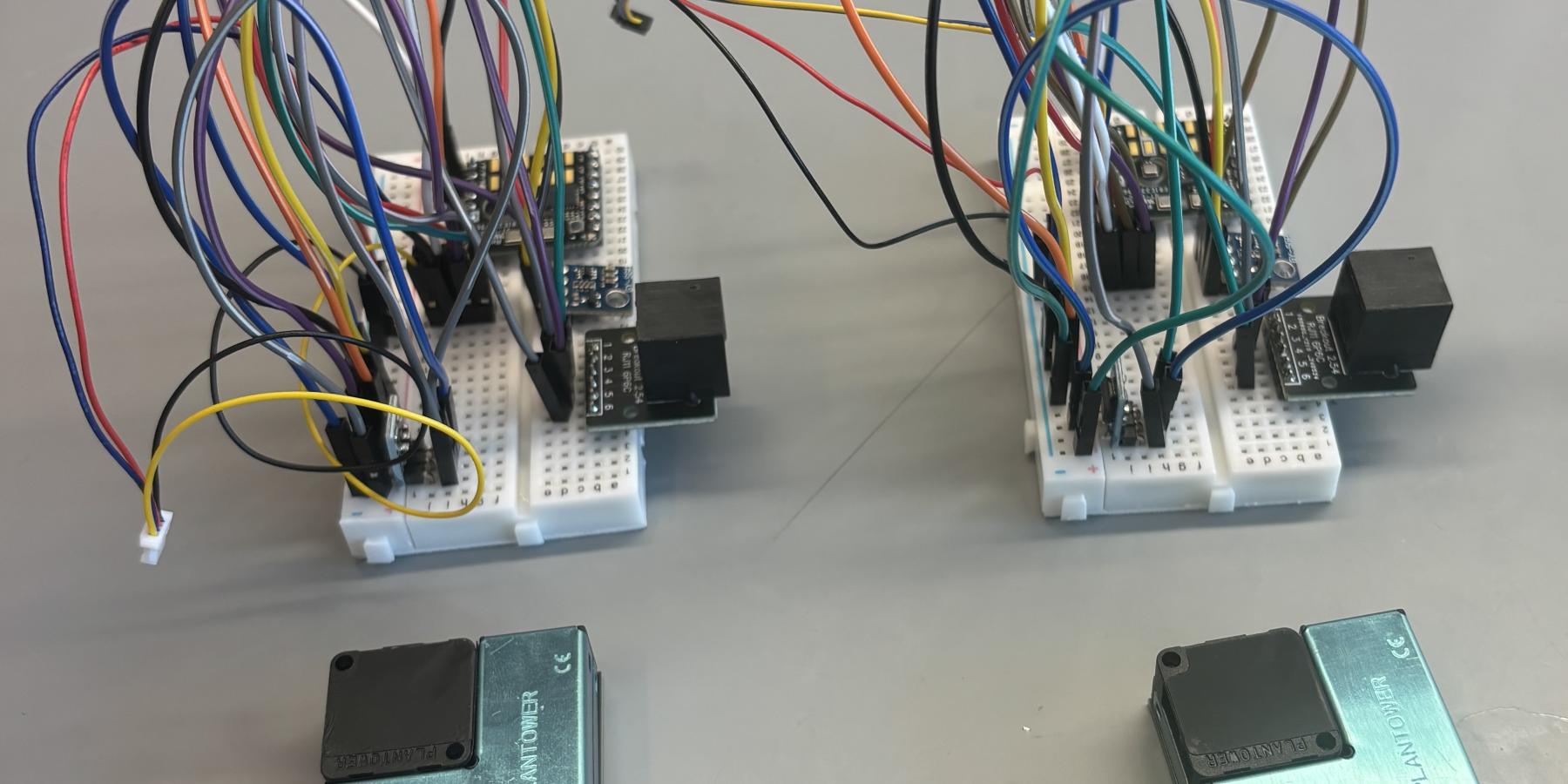 Two prototype sensors used in the project