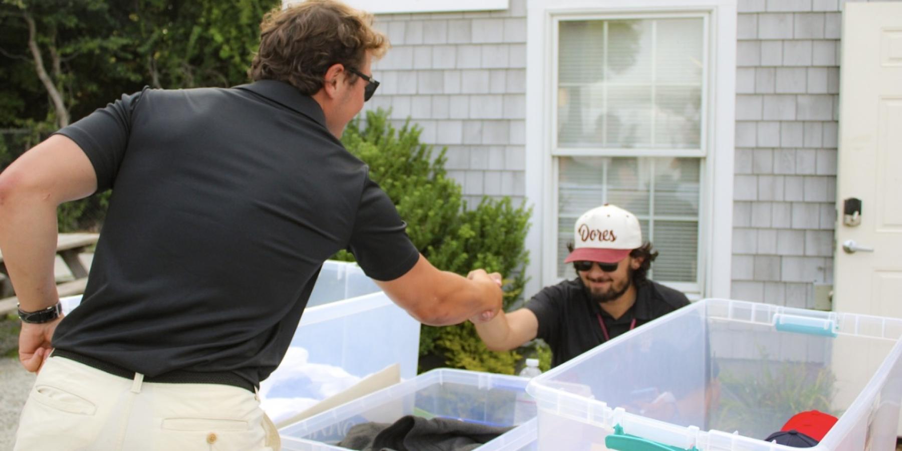 Greeting game-day employees