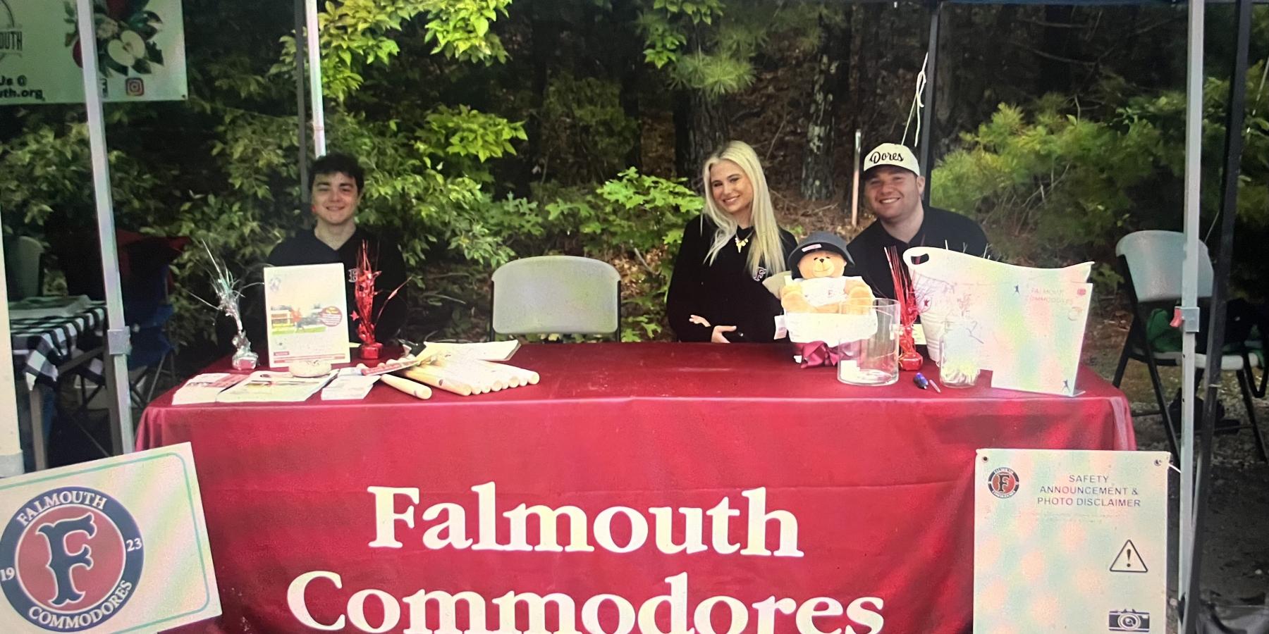 Representing the Commodores at a community event