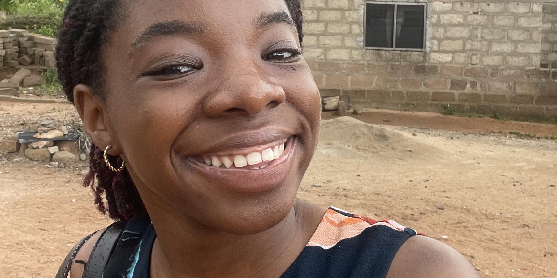 On the ground in one of the districts, where I interviewed LEAP program beneficiaries to explore links between social protection and maternal and child health.