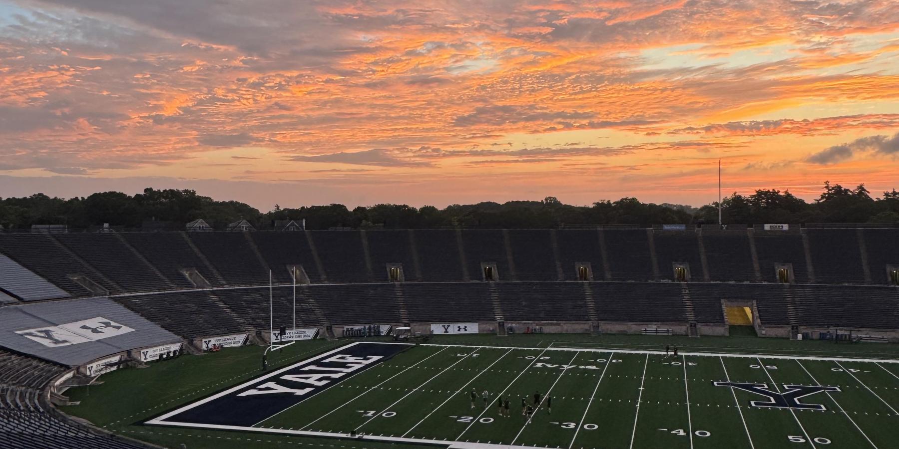 Sunrise at the Yale Bowl