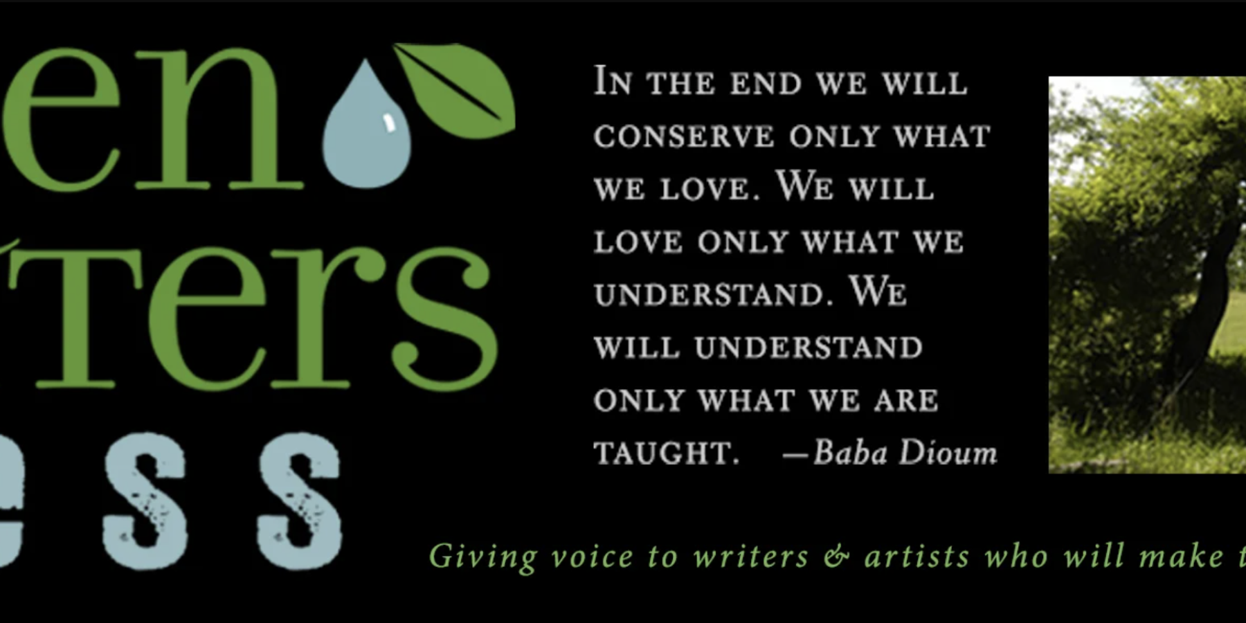 Green Writers Press Banner