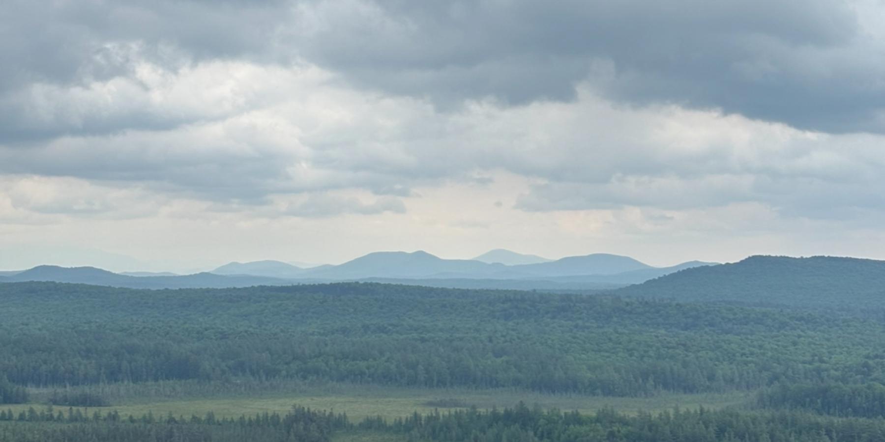 View from the top of Hitchin&#039;s overlook, Adirondacks New York