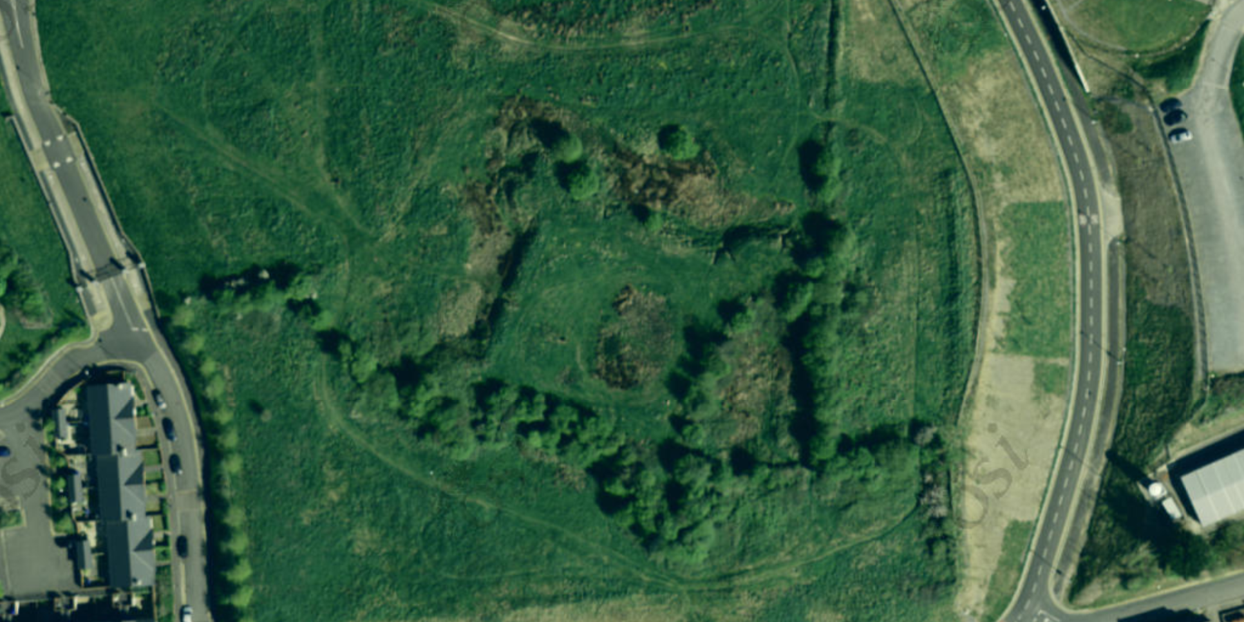 A map photo of the green fort.