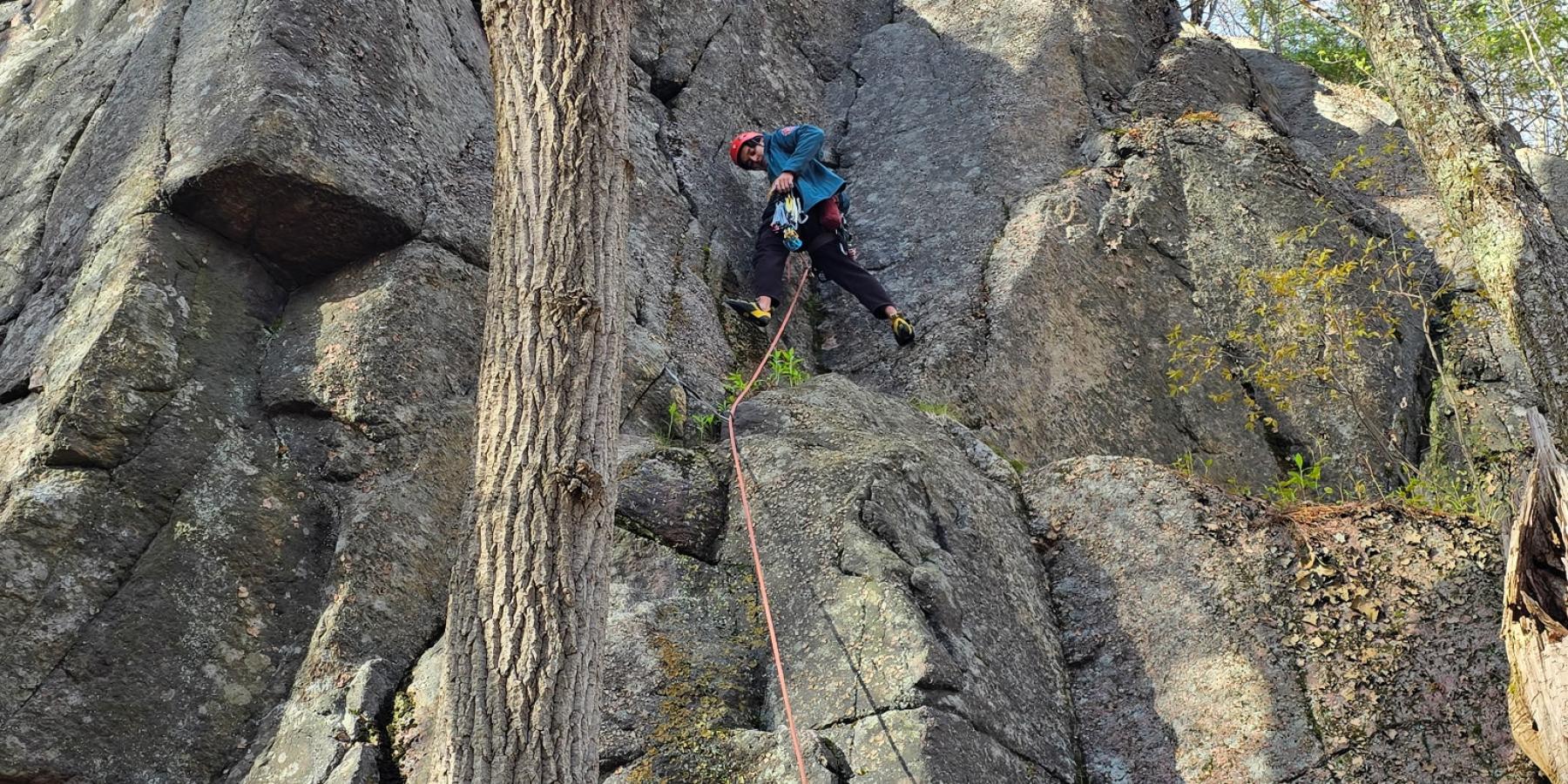 Krish's First Traditional Climb