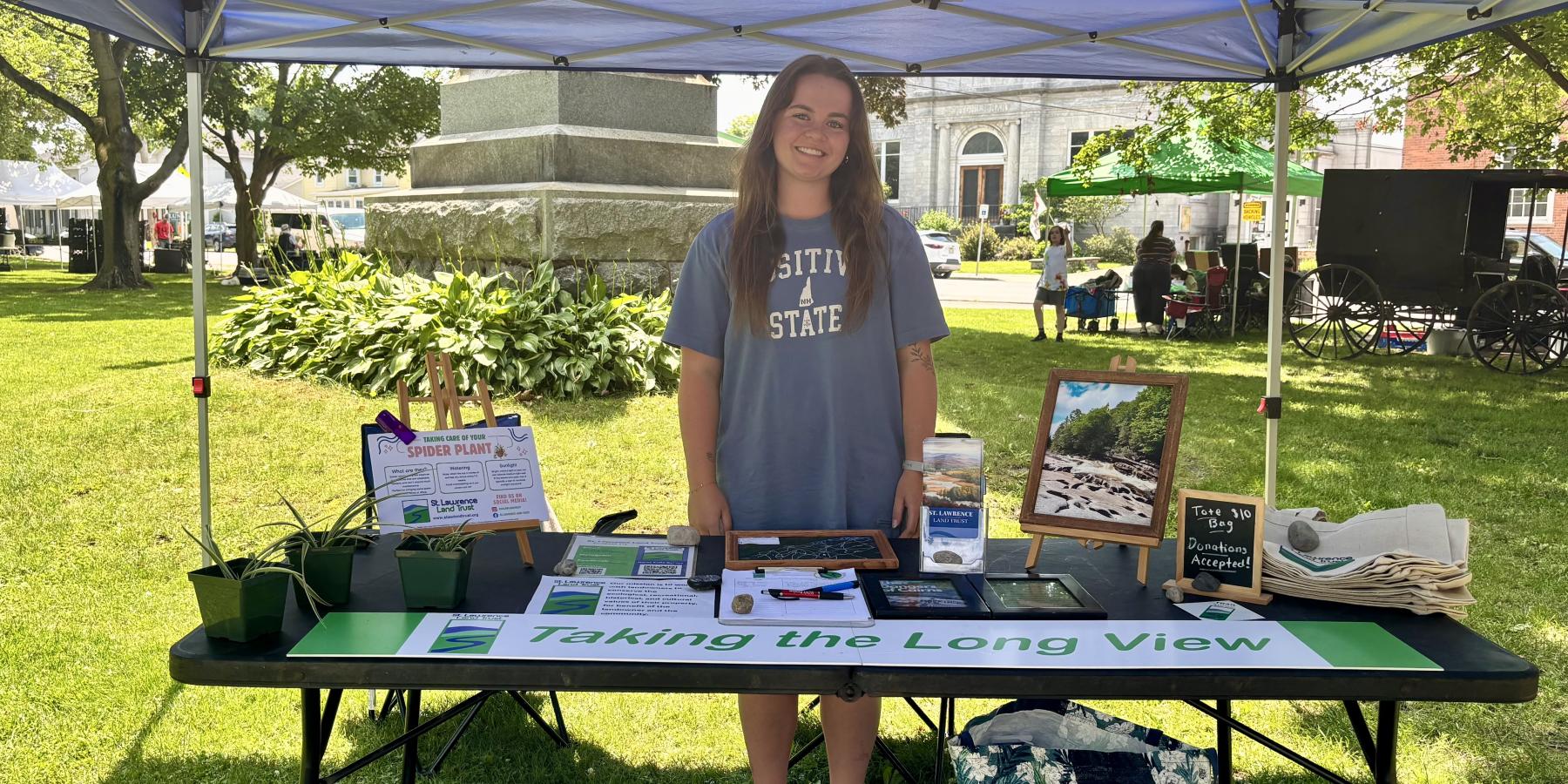 Hailey at the Canton Farmer's Market