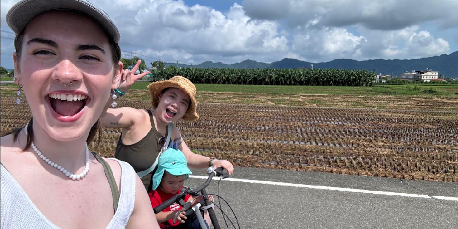 Julia Hammonds pictured alongside professor Dr. Wang in Taiwan