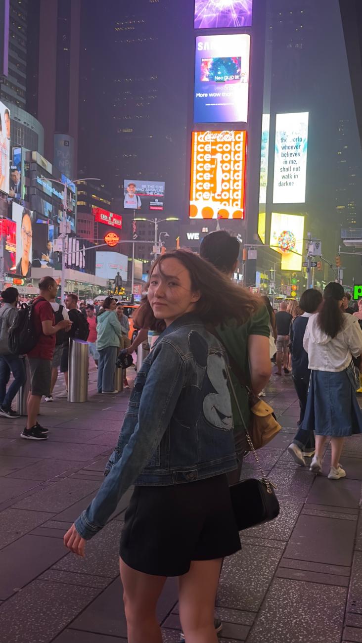 Me visiting Times Square, NYC for the first time