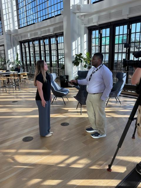 Interview from local news station