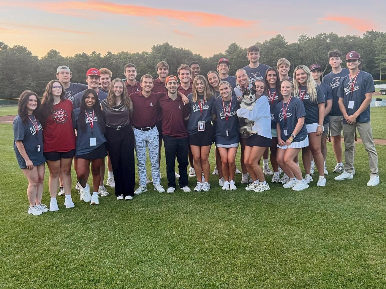 Cotuit Kettleers Interns Summer 2025 after final home game