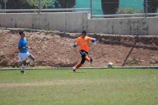 Goalkeeper in action!