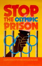 Stop the Olympic Prison poster