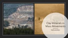 Clay Minerals in Mass Movements on Earth and Mars banner.
