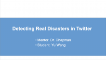Detecting Real Disasters in Twitter