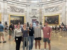 Allee Mack and ACG Interns Visiting Capitol Hill