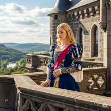 AI-Rendered Image of the Novel&#039;s Main Character, Emma Dovelen