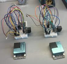Two prototype sensors used in the project