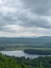 View from the top of Hitchin&#039;s overlook, Adirondacks New York