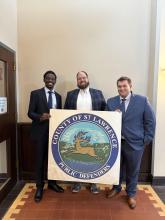Image of me (right), supervisor (middle), and fellow intern (left)