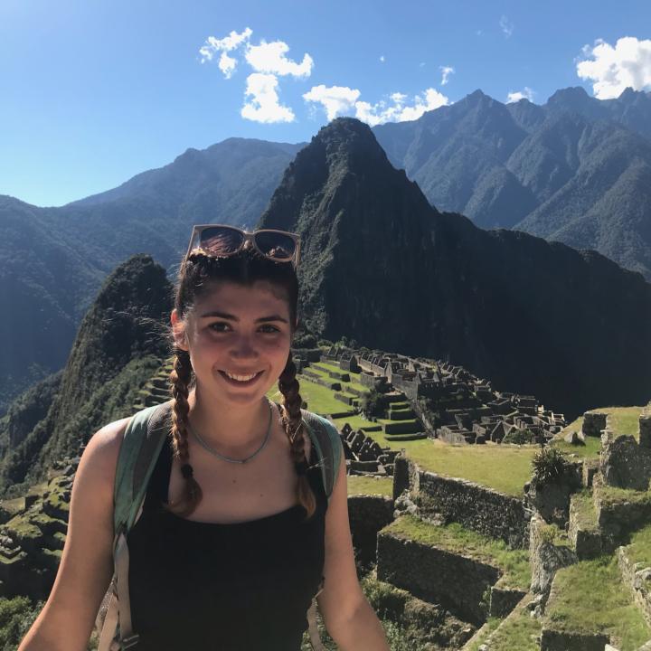 Me standing in front of Machu Picchu