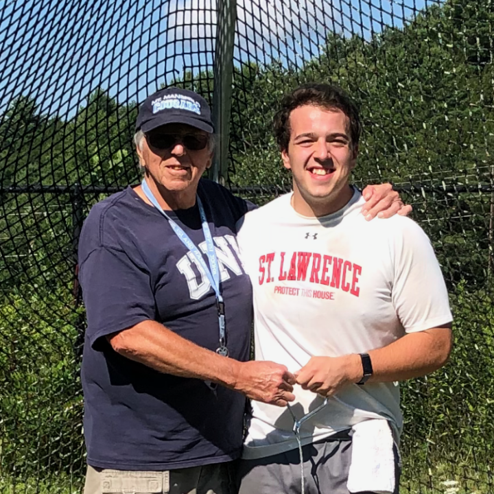 A workout session with Coach Kus, once a T/F coach at SLU,