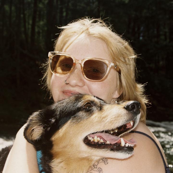 Me with my dog, Arlo.