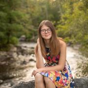 Portrait of Ashlyn Strobel, a St.Lawrence University geology and anthropology student.