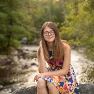 Portrait of Ashlyn Strobel, a St.Lawrence University geology and anthropology student.